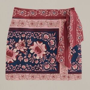 Farm Rio Teal Ainika Charm Overlapped Skirt